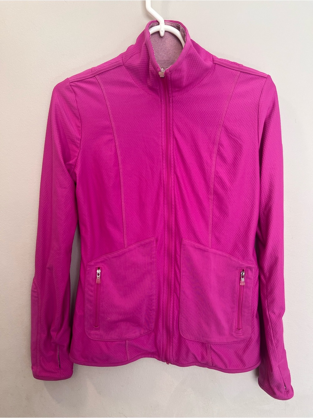 Adidas Climalite Pink Long Sleeve Golf Jacket Pink Coat Size Small